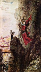 Sappho Springt In Den Meer — Gustave Moreau