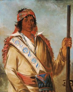 Steeh Tcha Kó Me Co, Il Grande Re (chiamato Ben Perryman), Un Capo — George Catlin