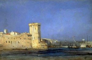 Fort By The Sea — Louis Gabriel Eugène Isabey