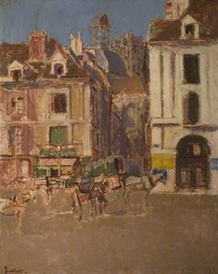 La Rue Notre Dame And The Quai Duquesne, Dieppe — Walter Richard Sickert