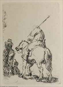 Un Hombre Sobre Caballo — Rembrandt Van Rijn