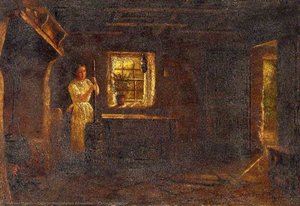 Cottage Interior — George Washington Brownlow