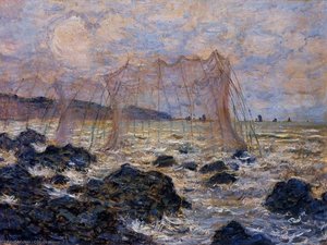 Plôtníky Na Pourvilli — Claude Monet