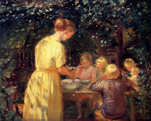 Midday Meal In The Garden — Anna Kirstine Ancher