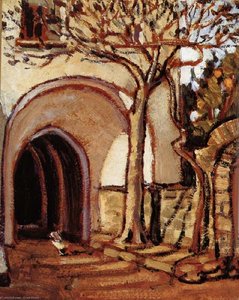 The Courtyard Of Italy — Grant Wood