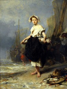 Fisher Girl — Eugène Isabey