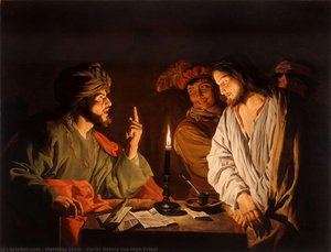 Christ Before The High Priest — Matthias Stom