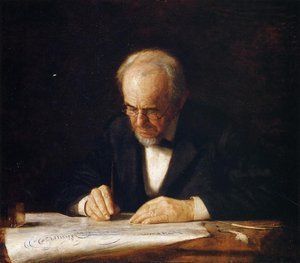 The Writing Master (benjamin Eakins) — Thomas Eakins