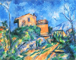 Maison Maria Mit Blick Auf Château Noir — Paul Cézanne