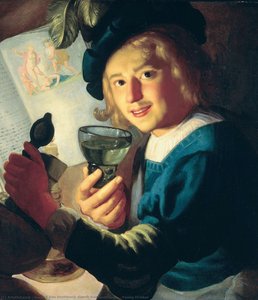 Giovane Bevitore — Gerard Van Honthorst