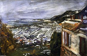 View From Naukastel, Late Autumn With Snow — Max Slevogt