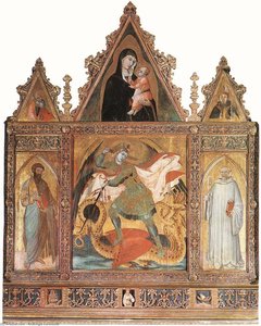St Michael — Ambrogio Lorenzetti