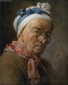 Autoritratto Con Occhiali — Jean-baptiste-siméon Chardin