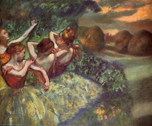 Čtyri Tanečníci — Hilaire-germain-edgar Degas