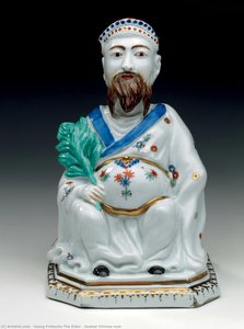 Seated Chinese Man — Georg Fritzsche The Elder