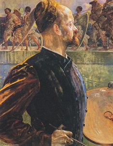 The Tribute Money (left) — Jacek Malczewski