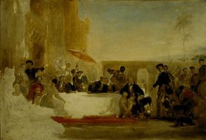 Sir Walter Scott (1771–1832), Novelist And Poet – Gala Day At Abbotsford — Sir William Allan