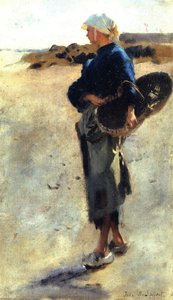 Study For 'oyster Gatherers At Cancale' — John Singer Sargent
