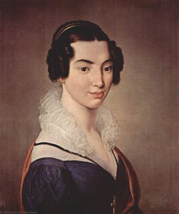 Portrait Of Antoniet Vitali Sola — Francesco Hayez