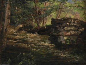 Falls In The Nant Col, Llanbedr, Near Harlech — Charles Ernest Butler