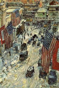 Bandiere Sulla Cinquantasettesima Strada — Frederick Childe Hassam
