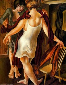 Choosing A Dress — Sir Stanley Spencer