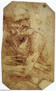 Studie Eines Alten Mannes — Leonardo Da Vinci