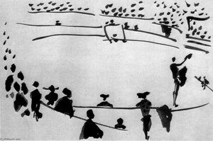 Matador Oferujący Śmierć Byka — Pablo Picasso