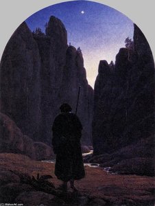 Pilgrim In A Rocky Valley — Carl Gustav Carus