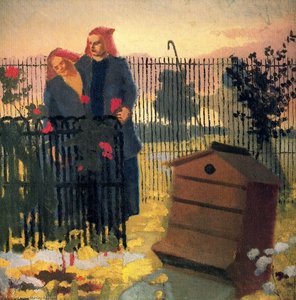 Two Girls And A Beehive — Sir Stanley Spencer