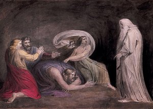 Samuel Appearing To Saul In The Presence Of The Witch Of Endor — Johann Heinrich Füssli