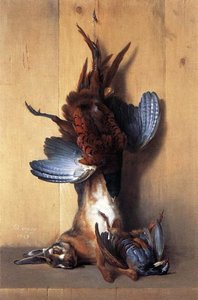 Still-life With Pheasant — Jean-baptiste Oudry