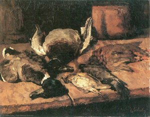 Wild Ducks And Small Birds — Carl Eduard Schuch