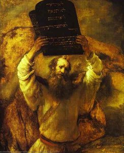 Moses Smashing The Tables Of The Law - Mojzes Razbija Mize Z Zakonov — Rembrandt