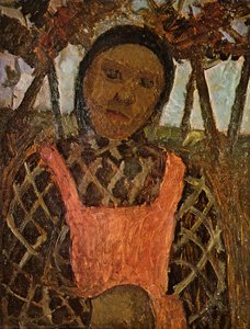 Peasant Girl With Pink Skirt — Paula Modersohn-becker