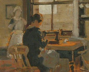 Mother And Florence — Victor Pasmore