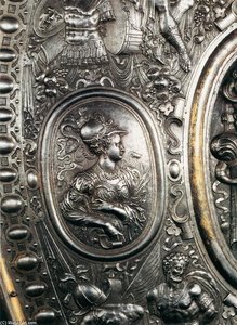 Shield For Francesco I De' Medici (detail) — Benvenuto Cellini