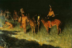 The Grass Fire — Frederic Remington