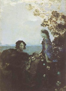 Hamlet And Ophelia — Mikhail Vrubel
