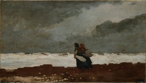 Two Figures By The Sea — Winslow Homer