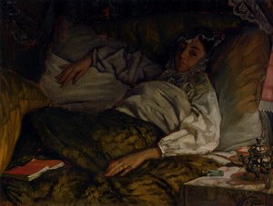 A Reclining Lady — Jacques Joseph Tissot