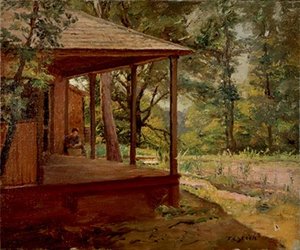 View Of The Porch — Theodore Clement Steele