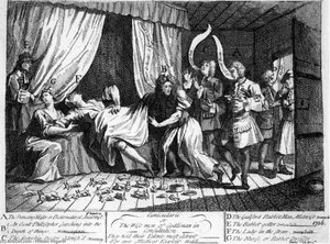Mary Toft, Apparentemente Partorente Di Conigli — William Hogarth
