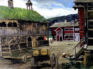 A Norwegian Village — Jonas Lie