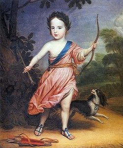 Willem Iii Op Driejarige Leeftijd In Romeins Kostuum — Gerard Van Honthorst