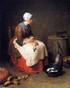 La Pelatrice Di Rape — Jean-baptiste-siméon Chardin