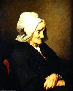 Das Porträt Der Witwe Roumy — Jean-françois Millet