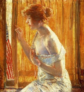 Le Drapeau Devant Sa Fenêtre, Avril 1918 — Frederick Childe Hassam