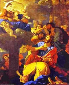 La Virgen De La Colina Apareciendo A San Santiago El Mayor — Nicolás Poussin