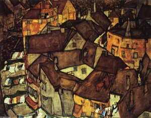 Crescento De La Ciudad De Krumau I — Egon Schiele